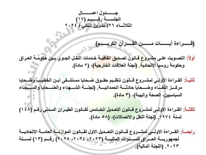 بينها تعديل الموازنة.. جدول أعمال جلسة البرلمان ليوم الثلاثاء المقبل