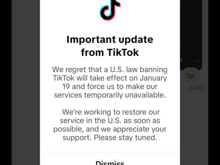 توقف “تيك توك” عن العمل في أميركا